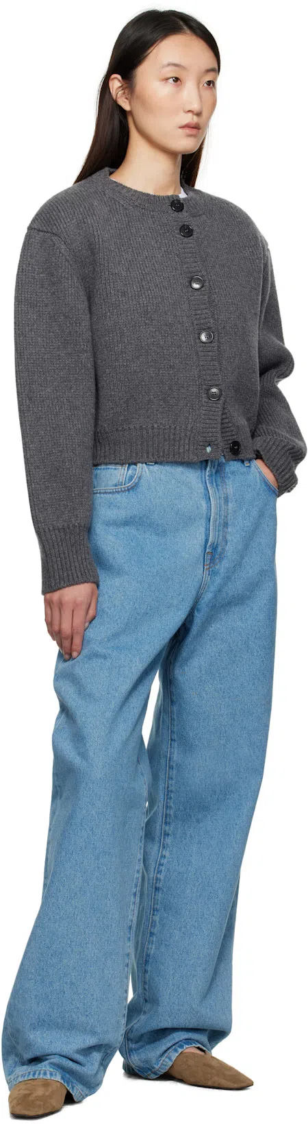 TOTÊME Suede Everyday Ballet Flats In Neutral