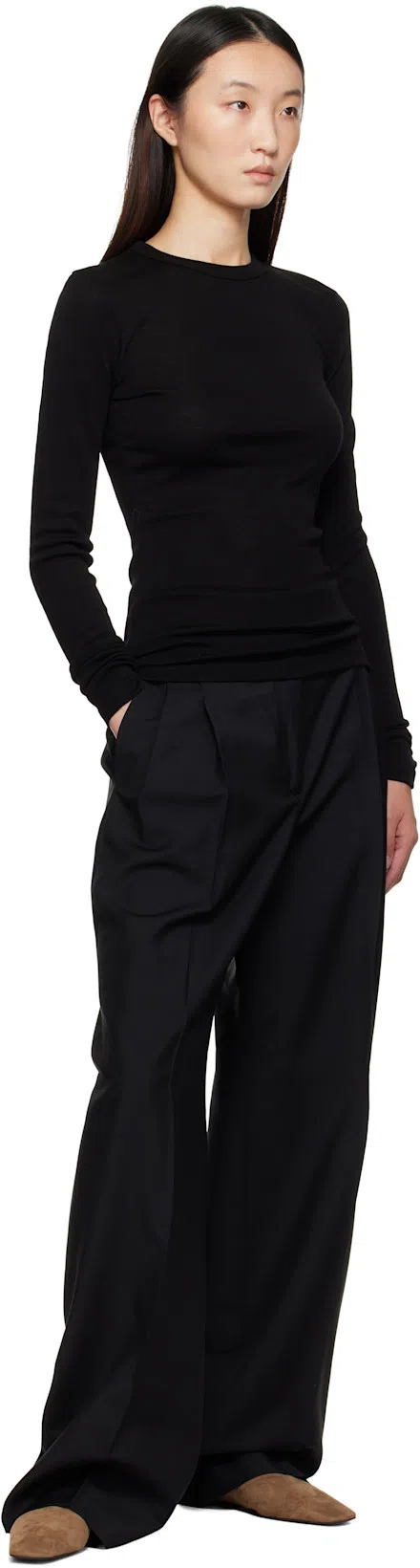 TOTÊME Suede Everyday Ballet Flats In Neutral