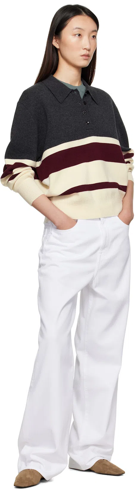 TOTÊME Suede Everyday Ballet Flats In Neutral