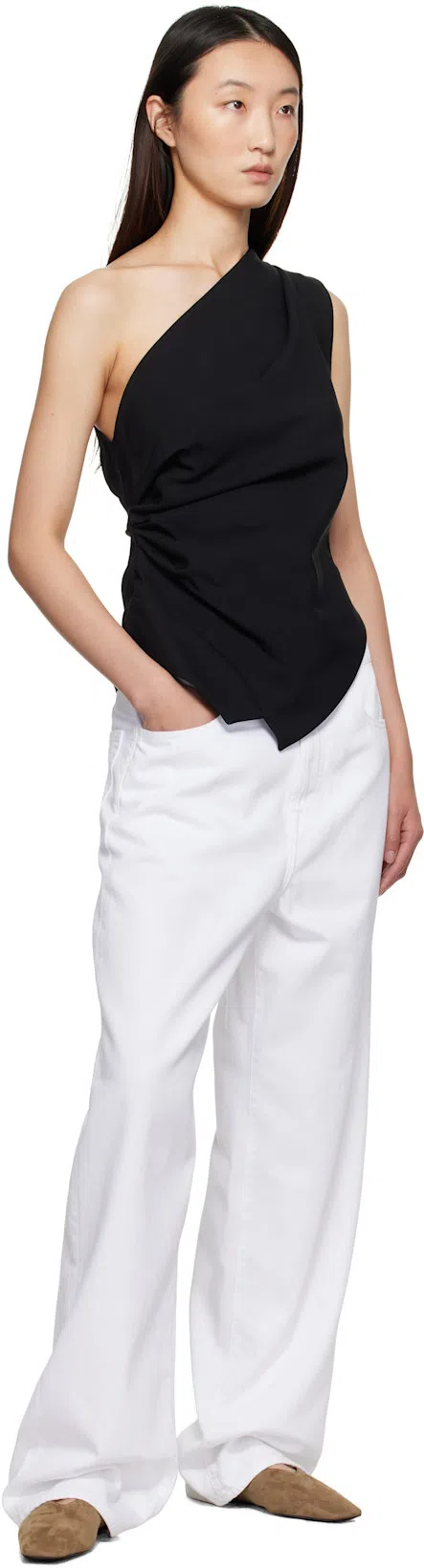 TOTÊME Suede Everyday Ballet Flats In Neutral