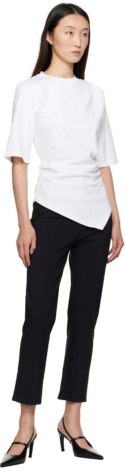 ROHE Re-invented Twisted T-shirt Optic White