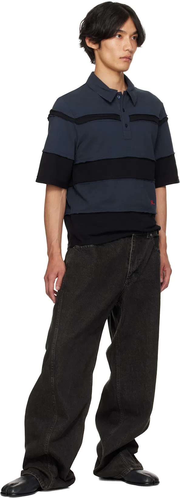 MAISON MARGIELA Smooth Leather Loafers With Split-toe Design In Black