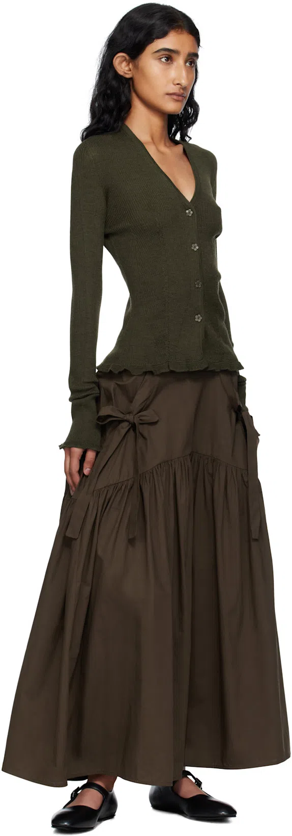 THE ROW Boheme Mj Ballet Flats In Nappa Leather In Black