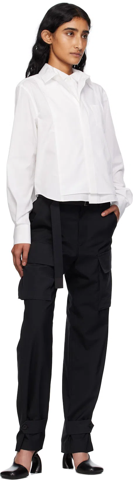 SACAI White Poplin Shirt