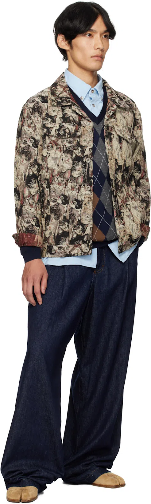 MAISON MARGIELA Smooth Leather Loafers With Split-toe Design In Black