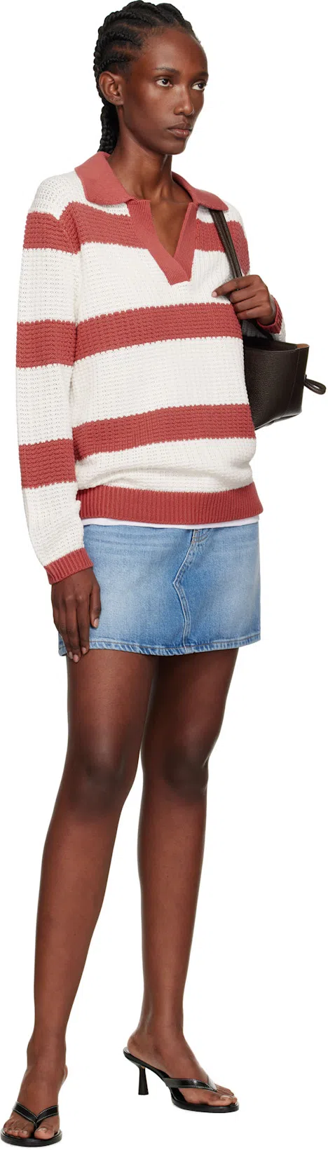 AEYDE Daphne Leather Pointed-toe High-heeled Sandals In Black