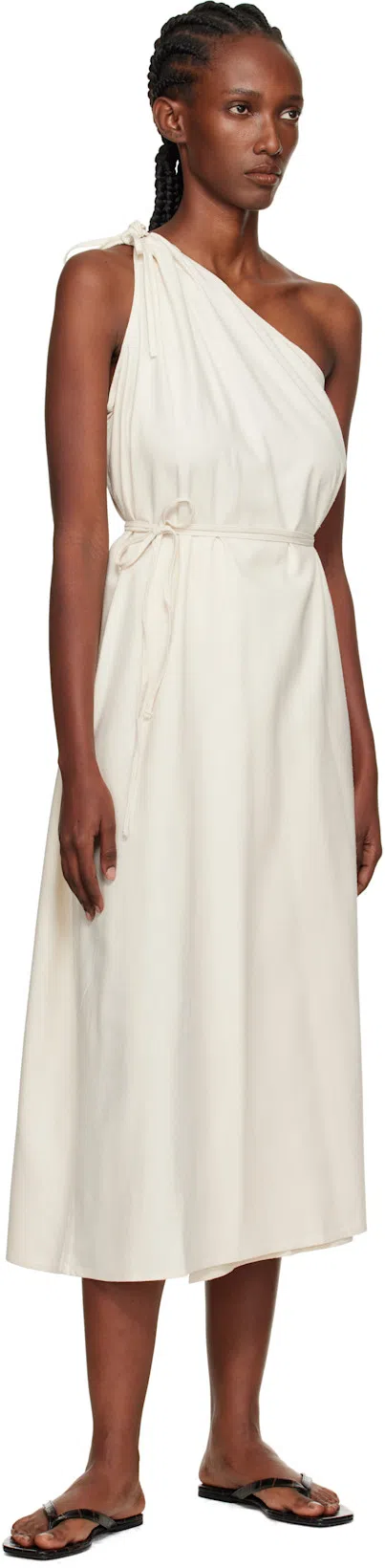 TOTÊME Toteme Leather Thong Sandals In Black