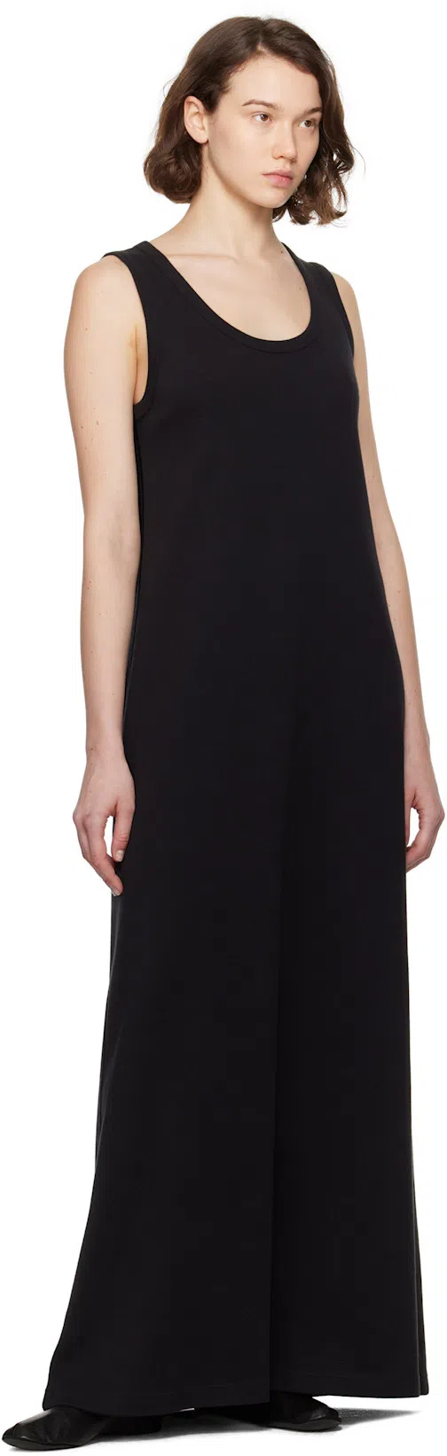 THE ROW Stella Nappa Leather Ballerinas In Black