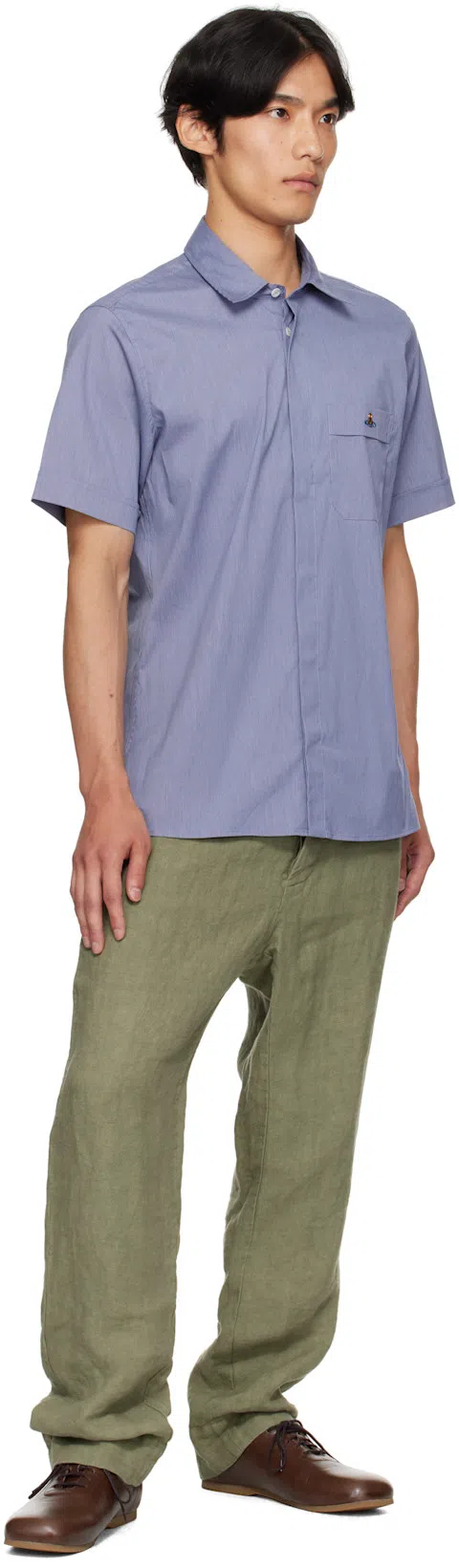 VIVIENNE WESTWOOD Khaki Cropped Cruise Trousers In Green