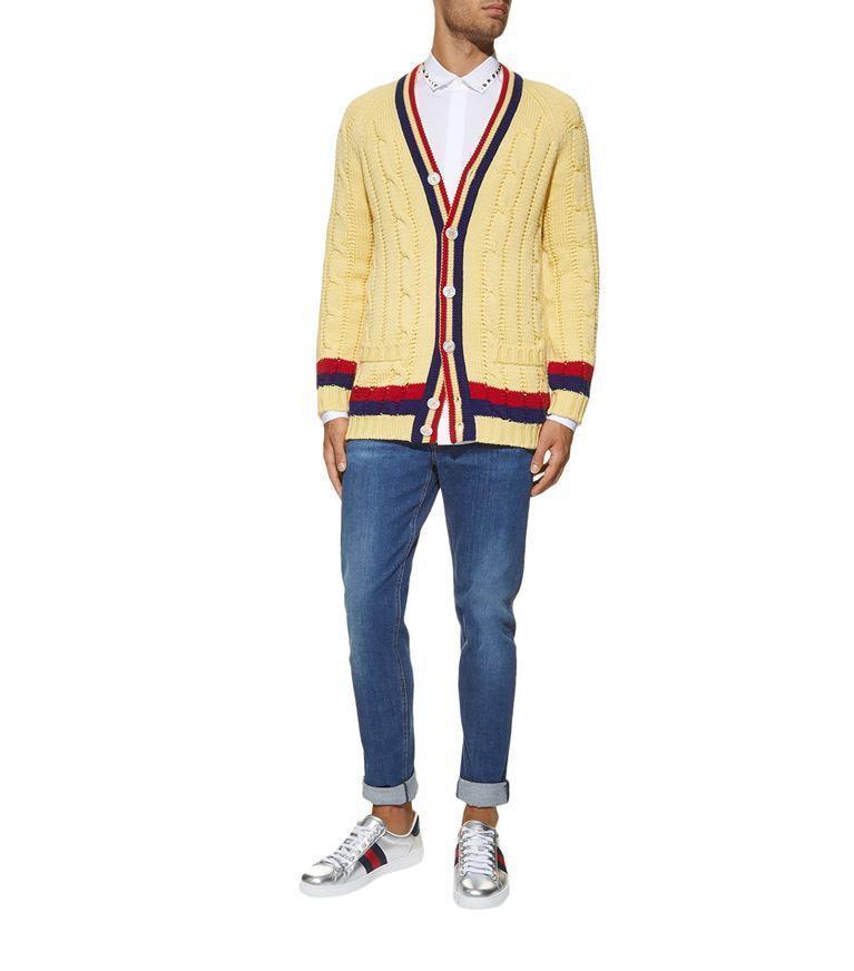 GUCCI Women Ace Leather Sneakers In Multi