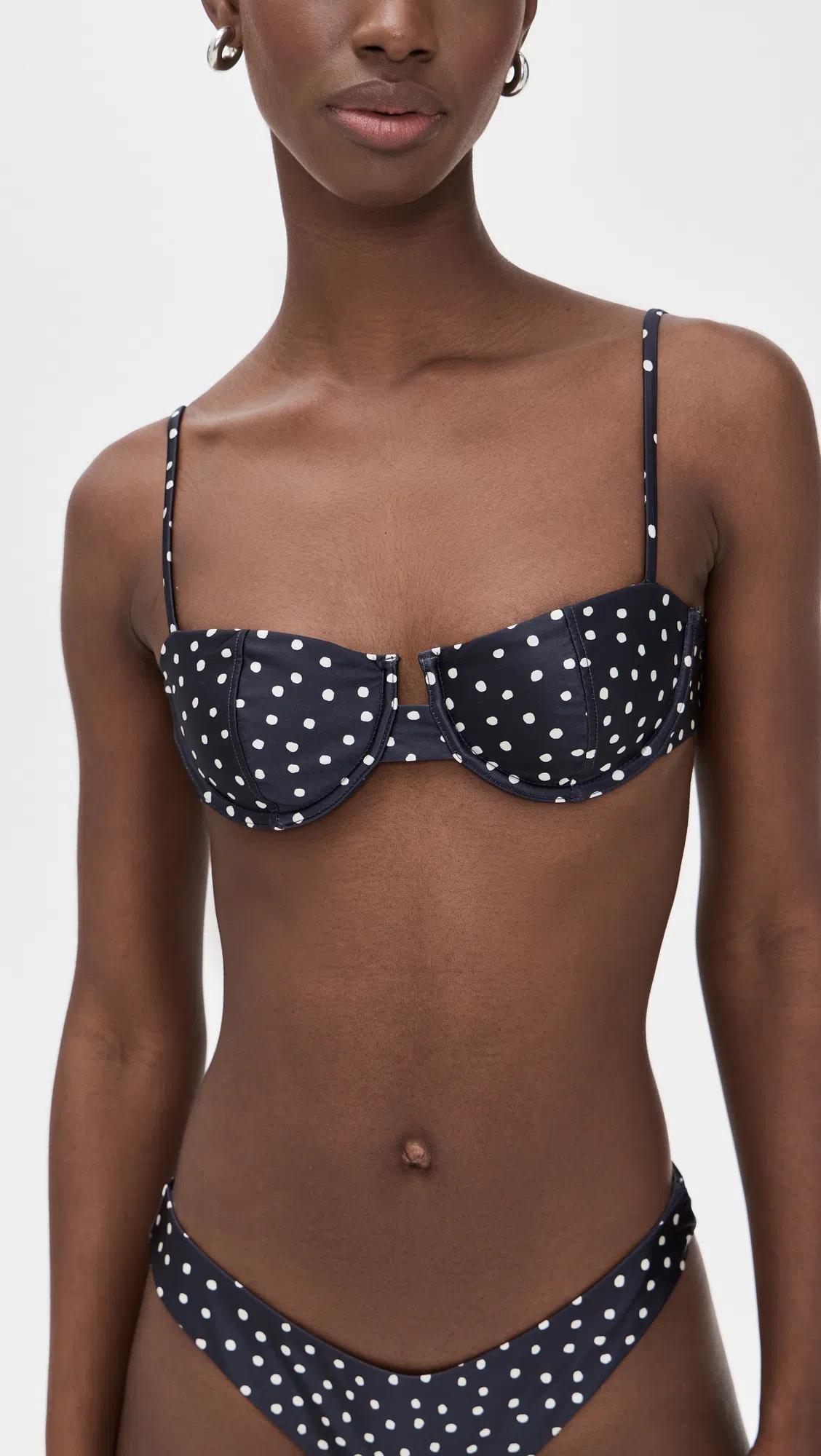 STUART WEITZMAN Nudist Patent Leather Dual-strap Sandals In Black