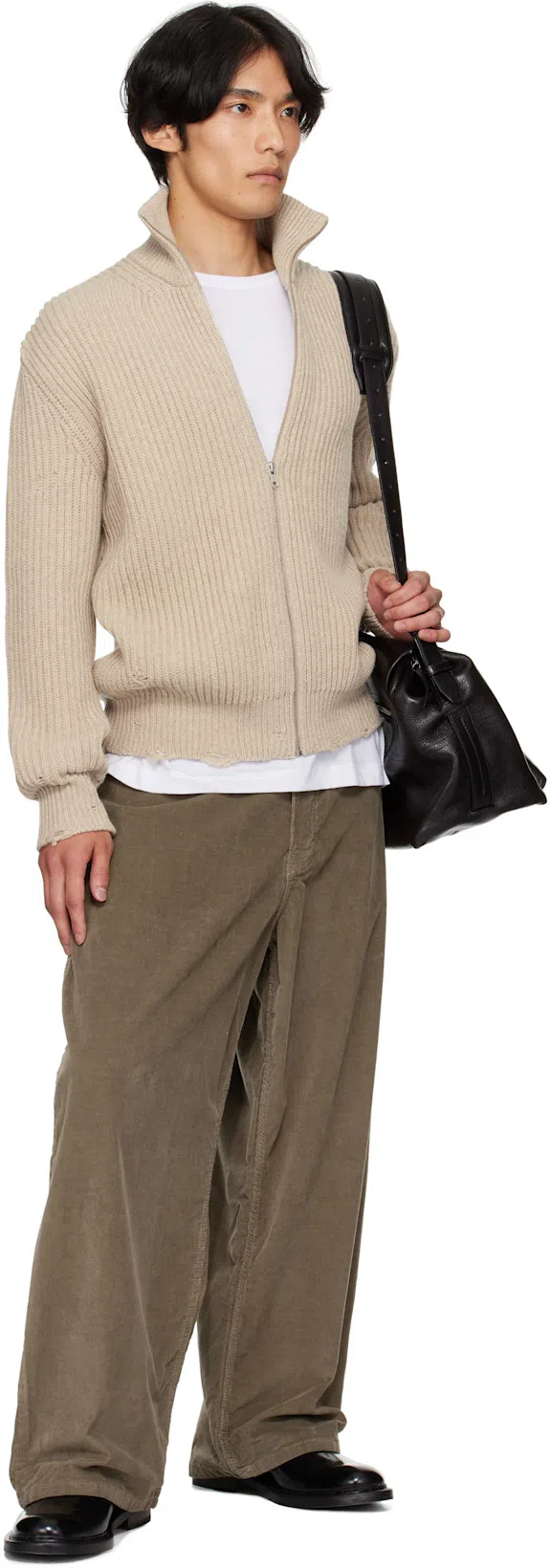 HUGO BOSS Boss Mens White Crewneck Embroidered Branding Cotton-jersey T-shirt