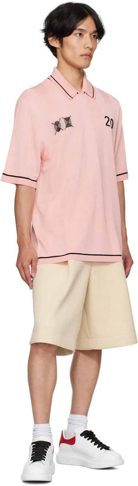 JACQUEMUS Le Polo Liga Football Polo In Light Pink
