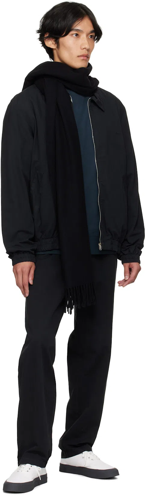 A.P.C. Men Blue Crewneck T-shirt With Logo Embroidered On The Front In Cotton Man