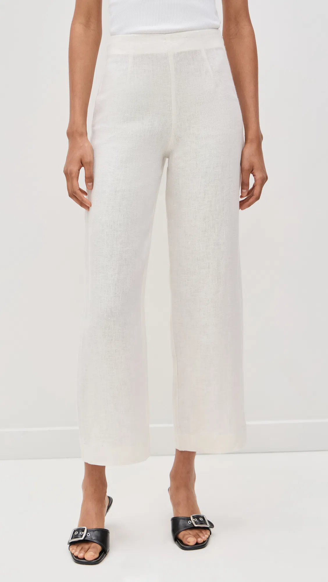 POSSE Emma Cropped Linen Jacket In Neutral