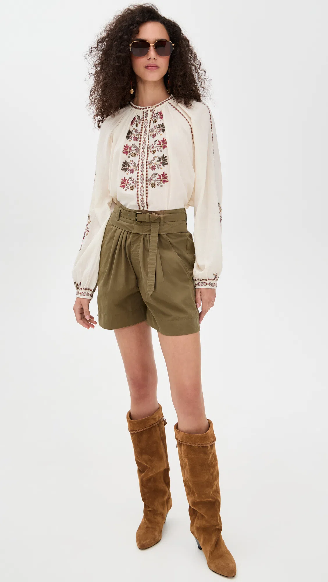 ISABEL MARANT ÉTOILE Lightweight Textured Knit Sweater With Relaxed Fit In Multi