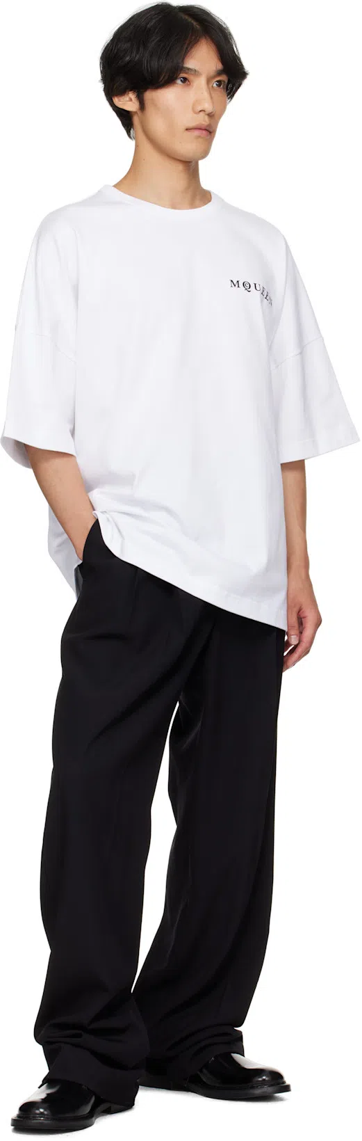 ALEXANDER MCQUEEN Alexander Mc Queen White Oversized T Shirt With Logo