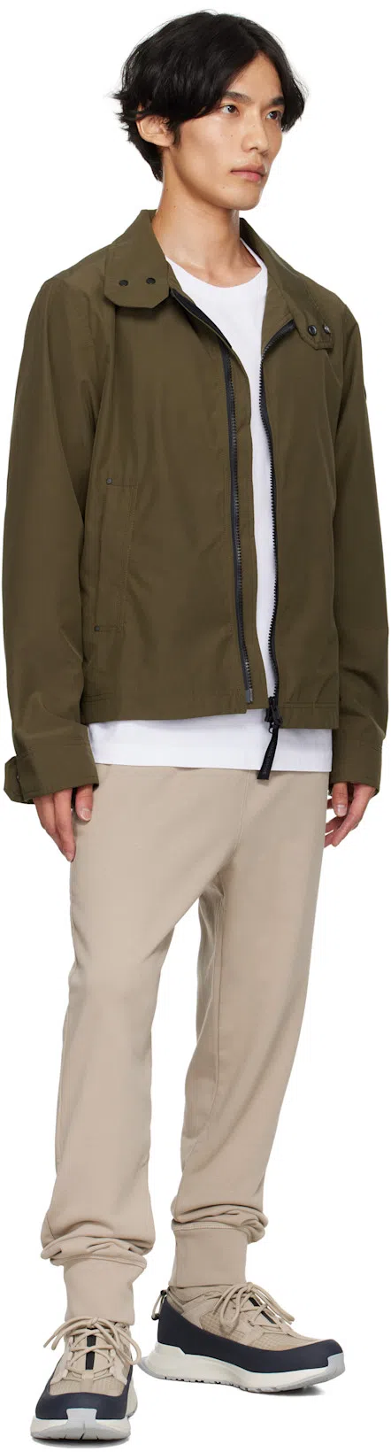 CANADA GOOSE Cotton Track-pants With Ribbed Cuffs In Gray