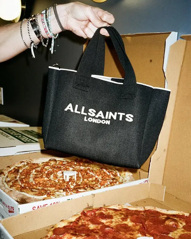 ALLSAINTS Ali Logo-print Cotton-canvas Tote Bag In Black
