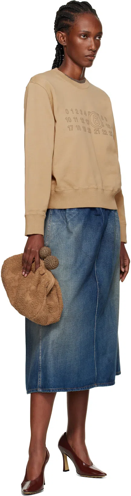 BOTTEGA VENETA Leather Stiletto Sporty Pumps In Burgundy