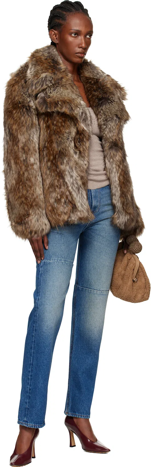 BOTTEGA VENETA Leather Stiletto Sporty Pumps In Burgundy