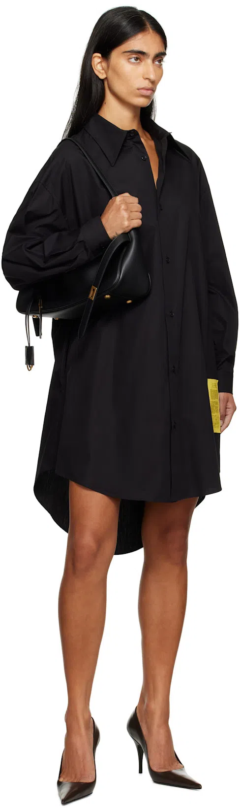 BALENCIAGA Small Bel Air Shoulder Bag In Black