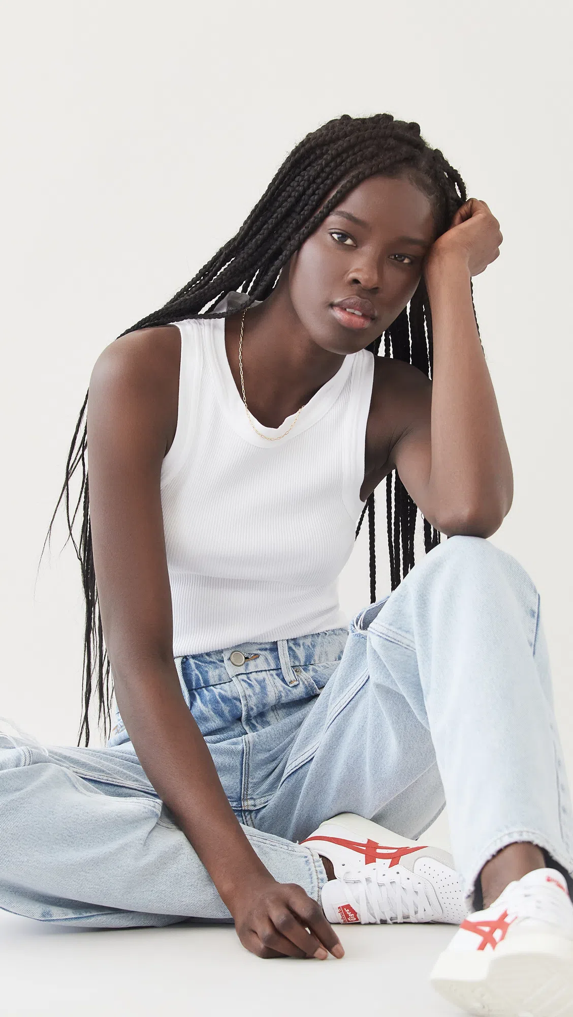 CITIZEN OF HUMANITY Citizens Of Humanity Isabel Rib Tank In White