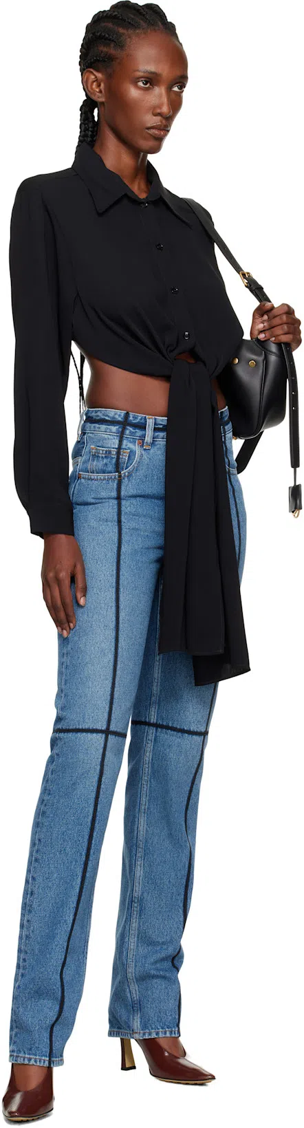 BALENCIAGA Small Bel Air Shoulder Bag In Black