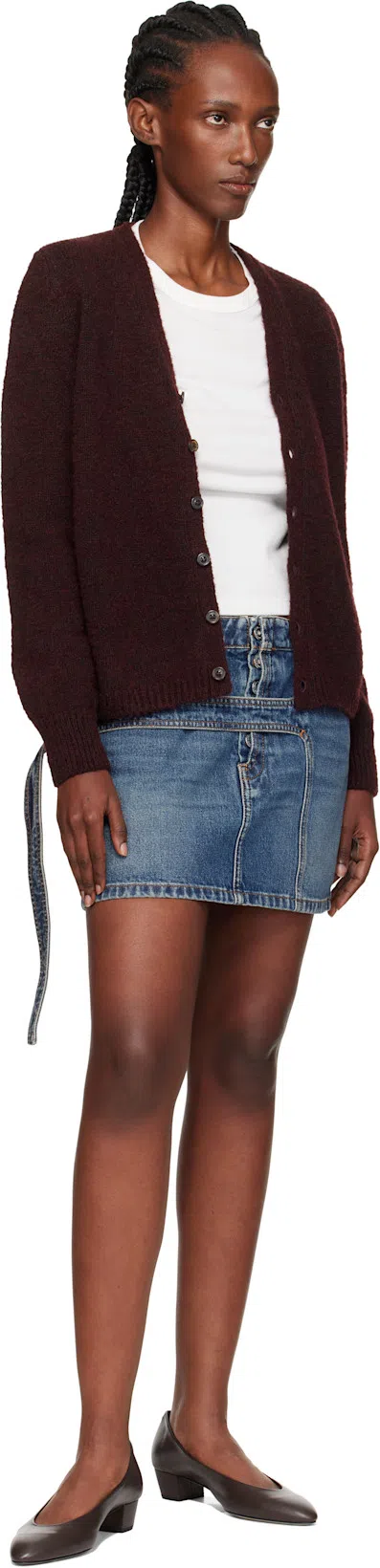 AEYDE Helia 35 Leather Pumps In Brown