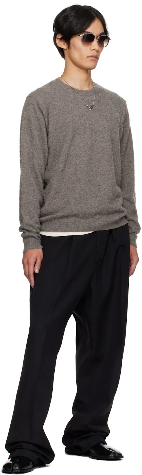 MAISON MARGIELA 30mm Tabi County Leather Loafers In Black