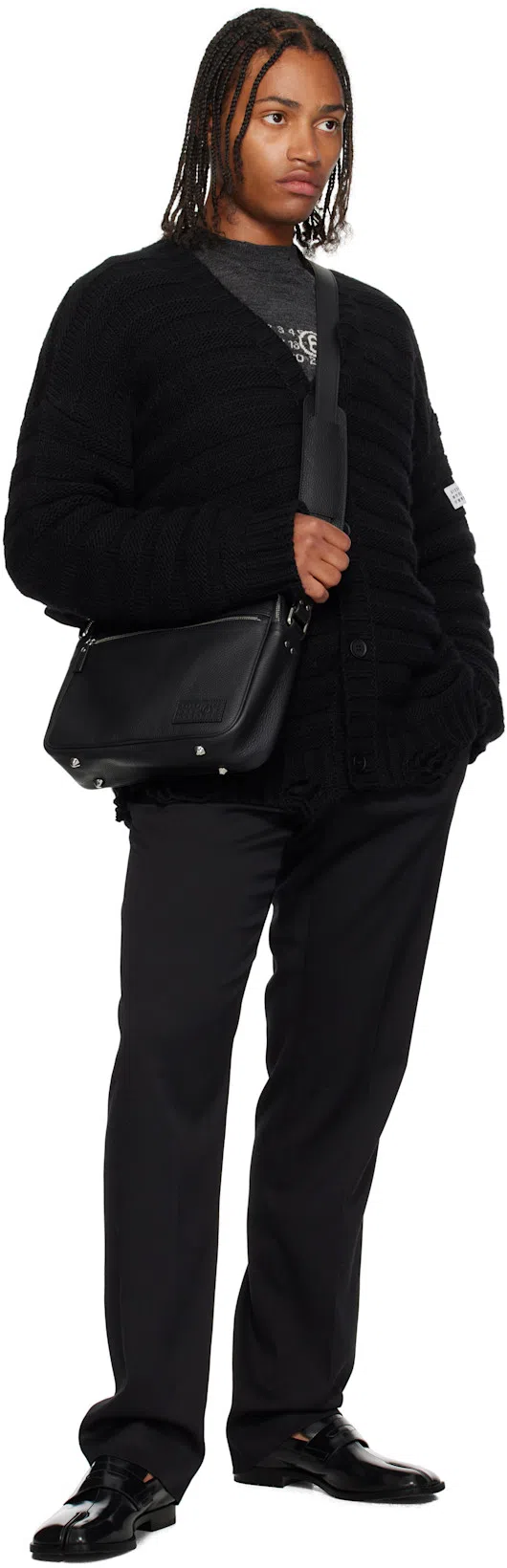 MAISON MARGIELA 30mm Tabi County Leather Loafers In Black