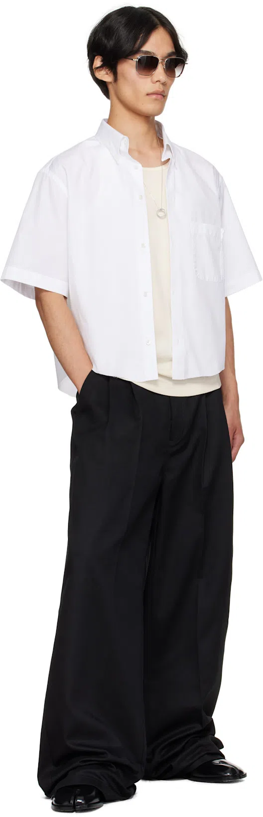 MAISON MARGIELA Brogue Lace Ups In Black