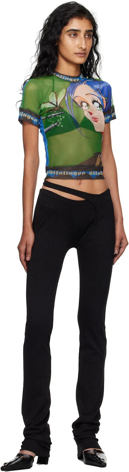 OTTOLINGER T Shirts Black, Green In Multi