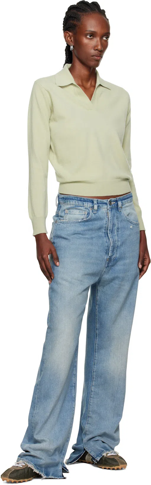 MAISON MARGIELA Blue 5 Pockets Jeans In 961 Iight Blue