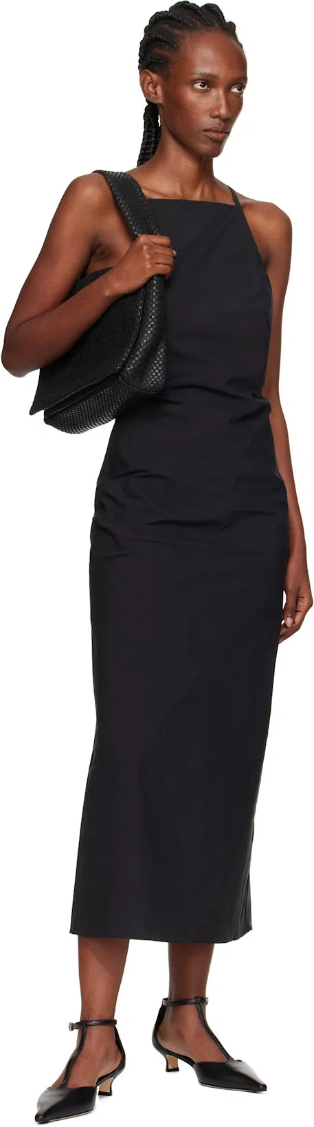 AEYDE Liz Patent Leather T-strap Pumps In Black