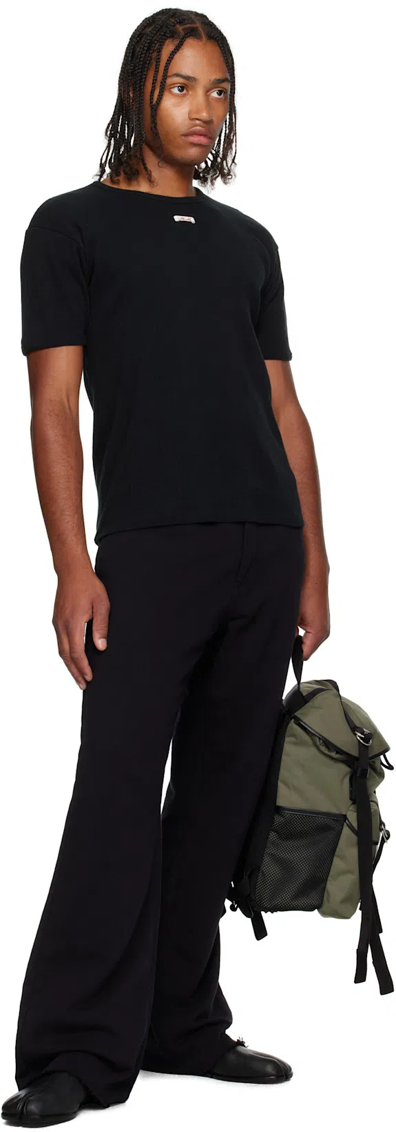 MAISON MARGIELA Smooth Leather Loafers With Split-toe Design In Black