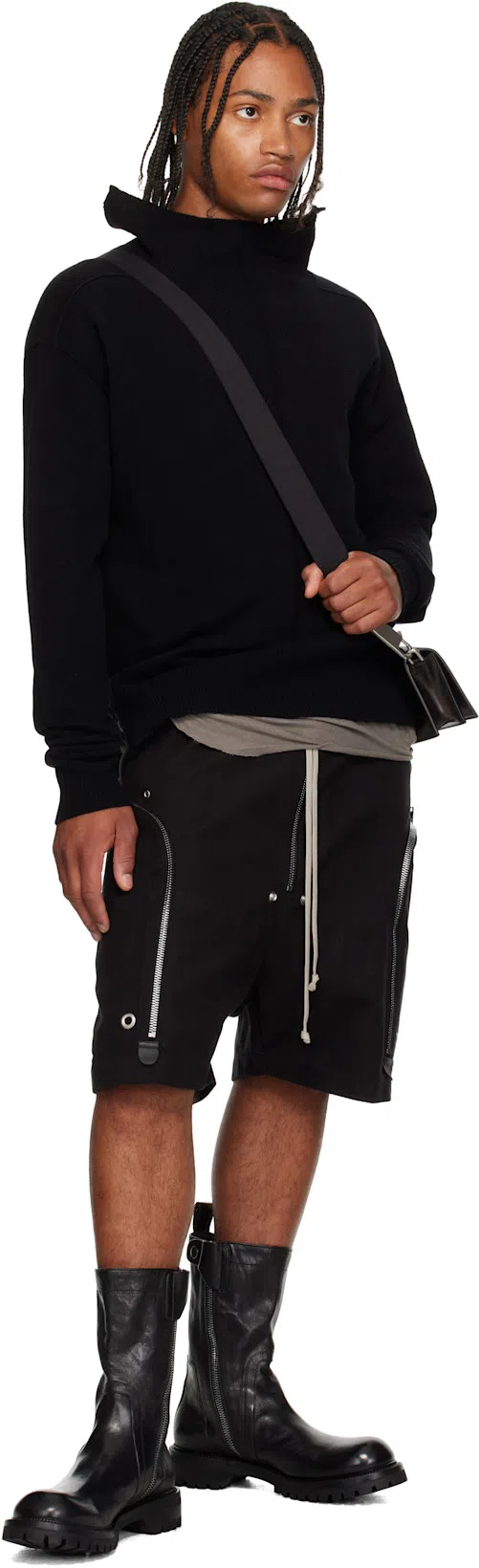 RICK OWENS Black Concordians Army Creeper Boots