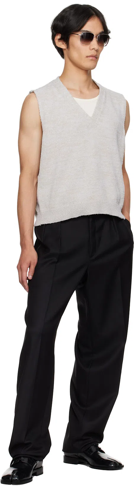 MAISON MARGIELA Brogue Lace Ups In Black