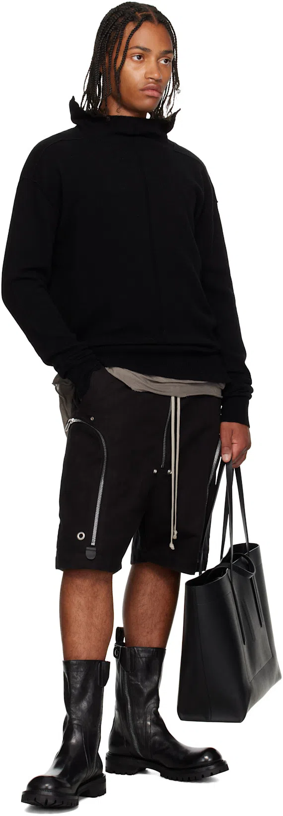 RICK OWENS Black Concordians Army Creeper Boots