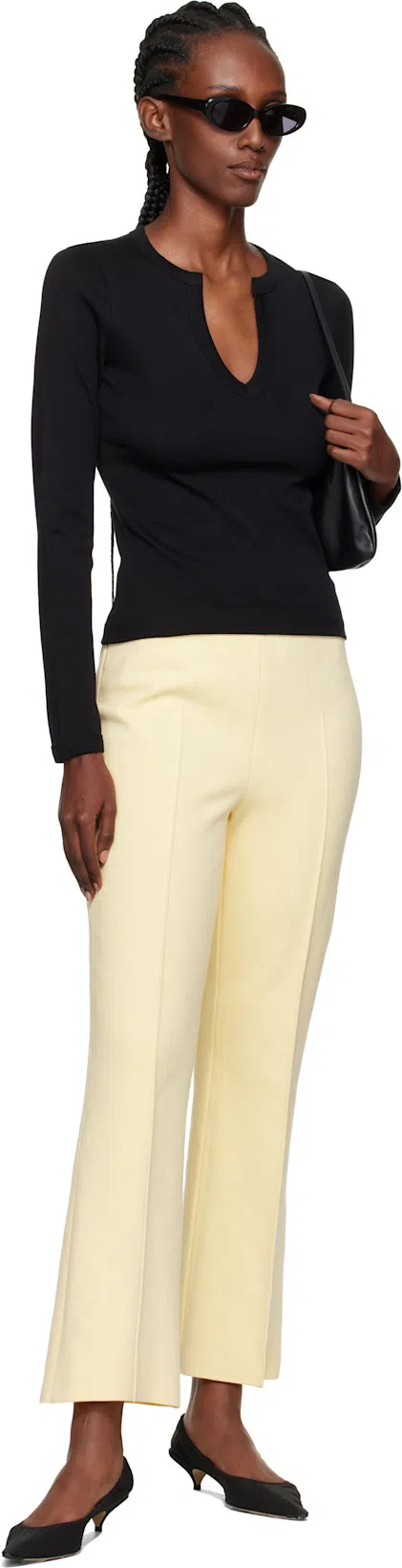 THE ROW Brown Liisa Kitten Heels