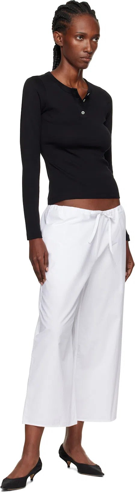 THE ROW Brown Liisa Kitten Heels