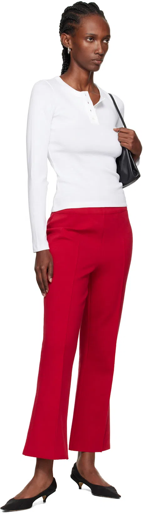 THE ROW Brown Liisa Kitten Heels