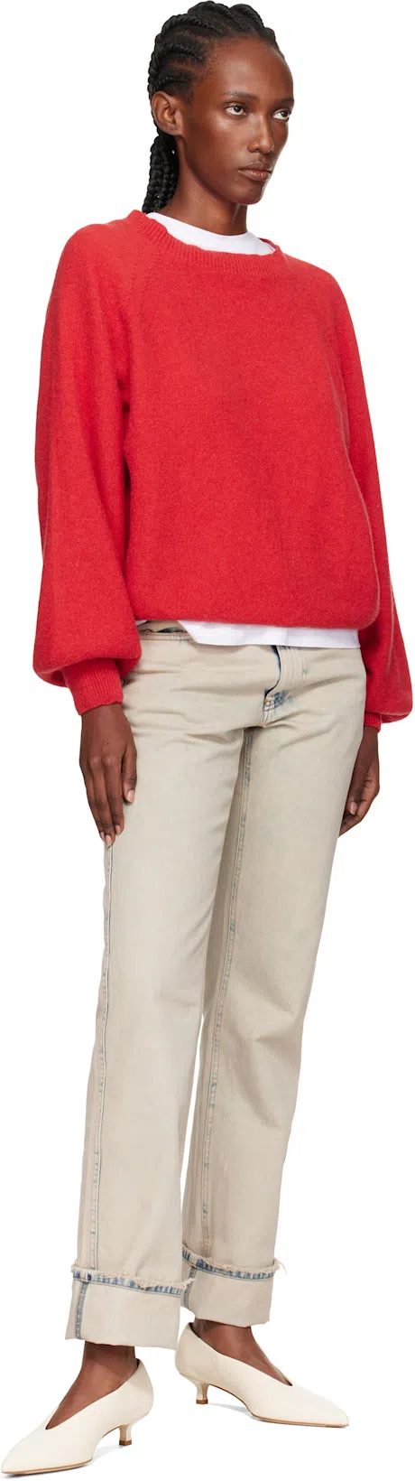 TOTÊME Classic Long-sleeve Lyocell And Cotton T-shirt In White