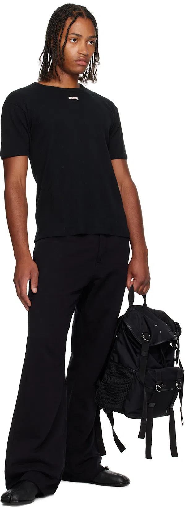 MAISON MARGIELA Smooth Leather Loafers With Split-toe Design In Black