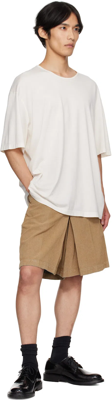 LEMAIRE Relaxed Fit Crewneck T-shirt In White