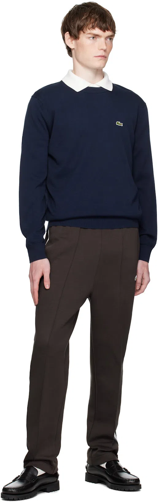 LACOSTE Live Cotton Fleece Sweatshirt Navy Blue In Blu Blu E Verdi