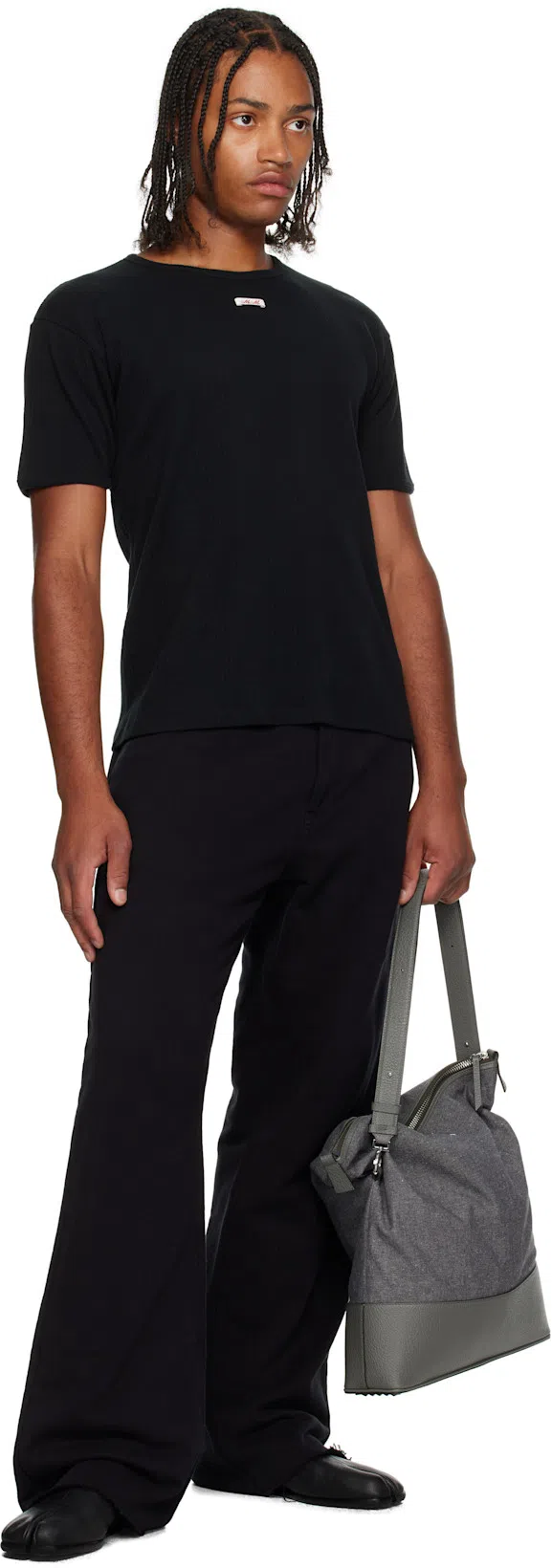 MAISON MARGIELA Smooth Leather Loafers With Split-toe Design In Black