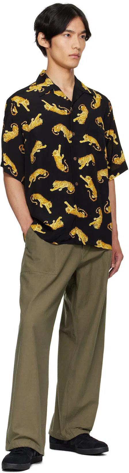 LEMAIRE Men Cotton Tank Top In Nero