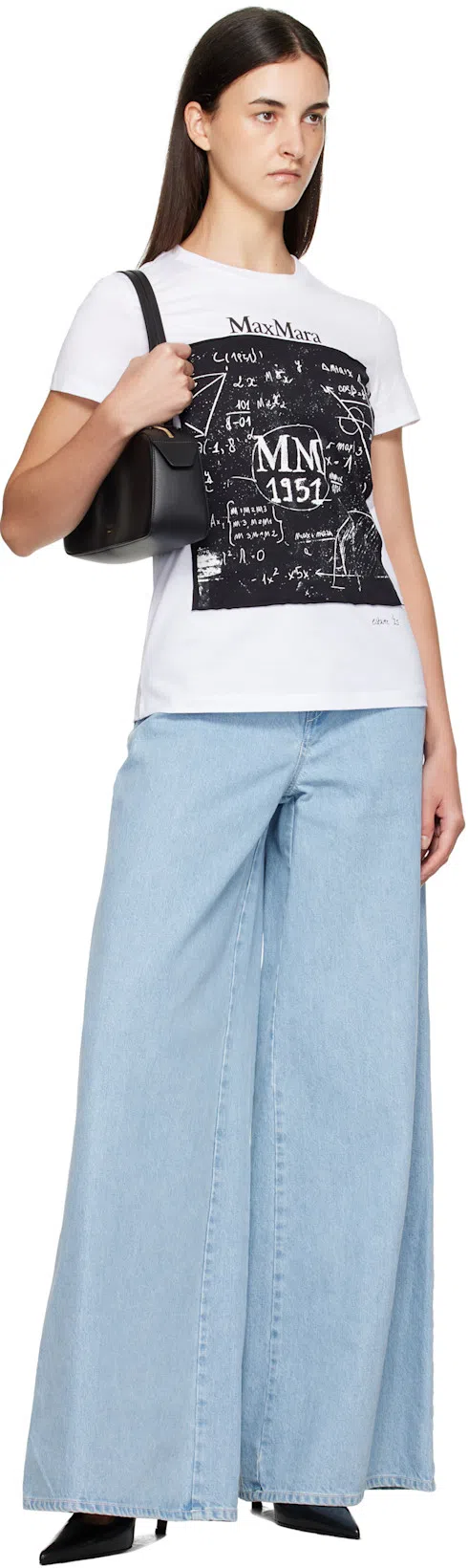 MAX MARA Denim Affari Wide-leg Jeans In Blue