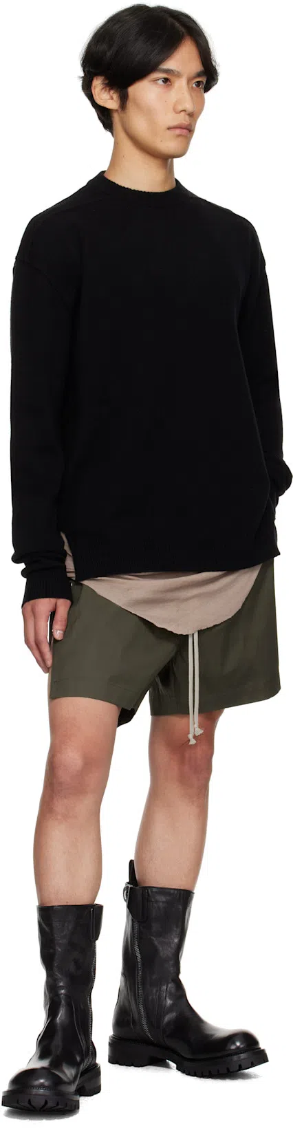 RICK OWENS Black Concordians Army Creeper Boots